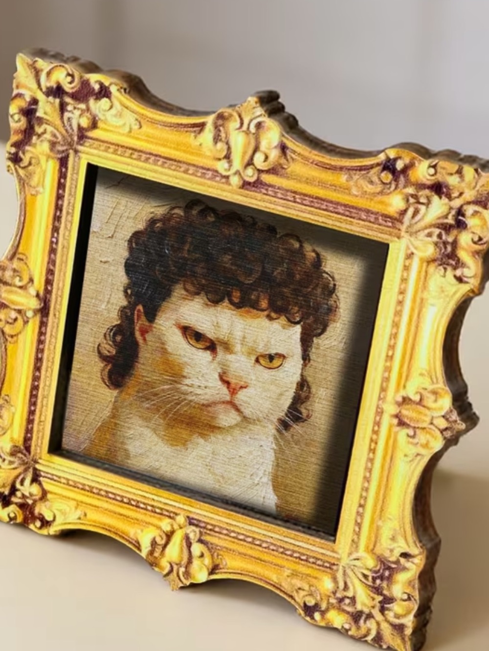 Funny Cat Magnet “The Cattamaro Special” Retro Mullet Fridge Magnet - Picture 2 of 6